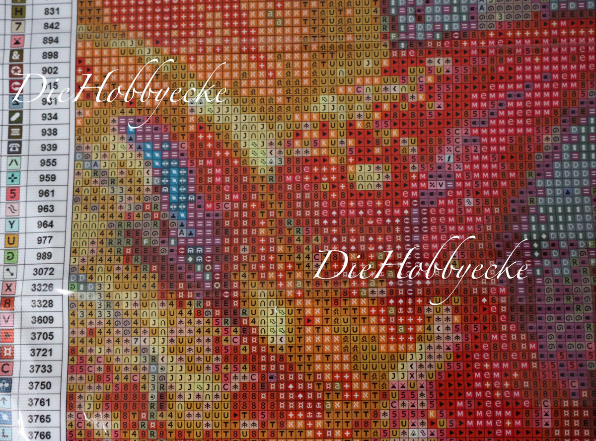 Diamond Painting Bild Chamäleon Hugo
