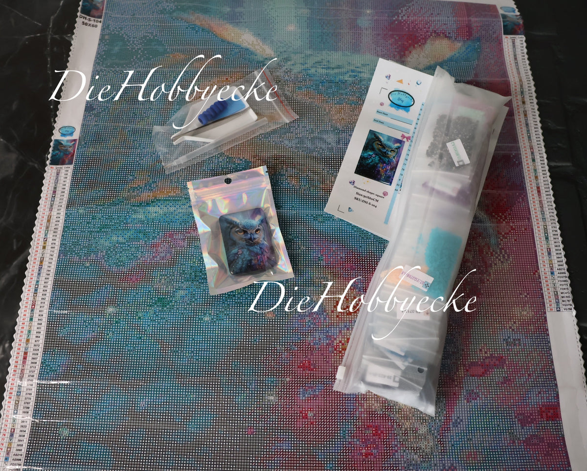 Diamond Painting Bild Eule Marella