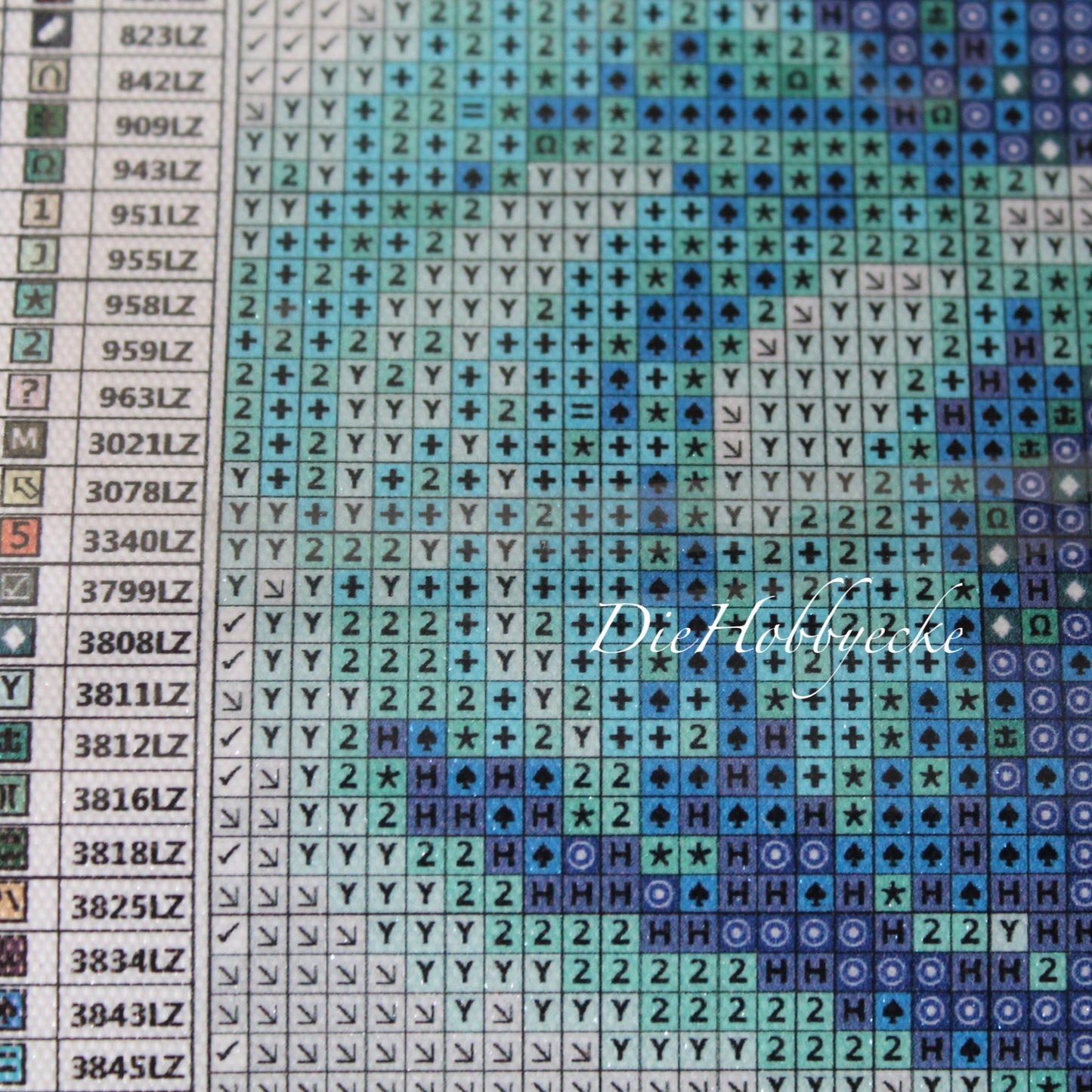 Diamond Painting Strass-Bild Familie Gecko