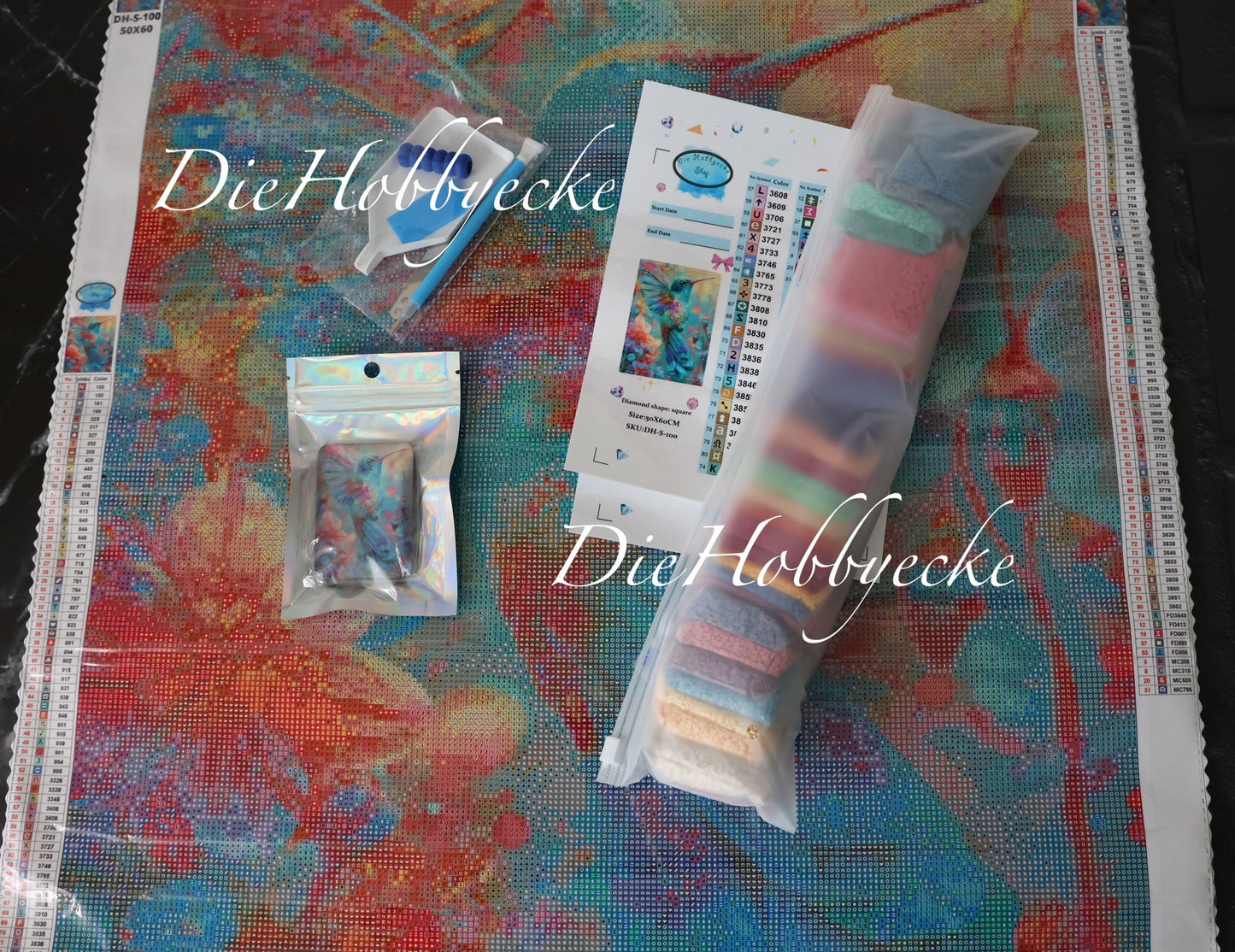 Diamond Painting Bild Magischer Kolibri