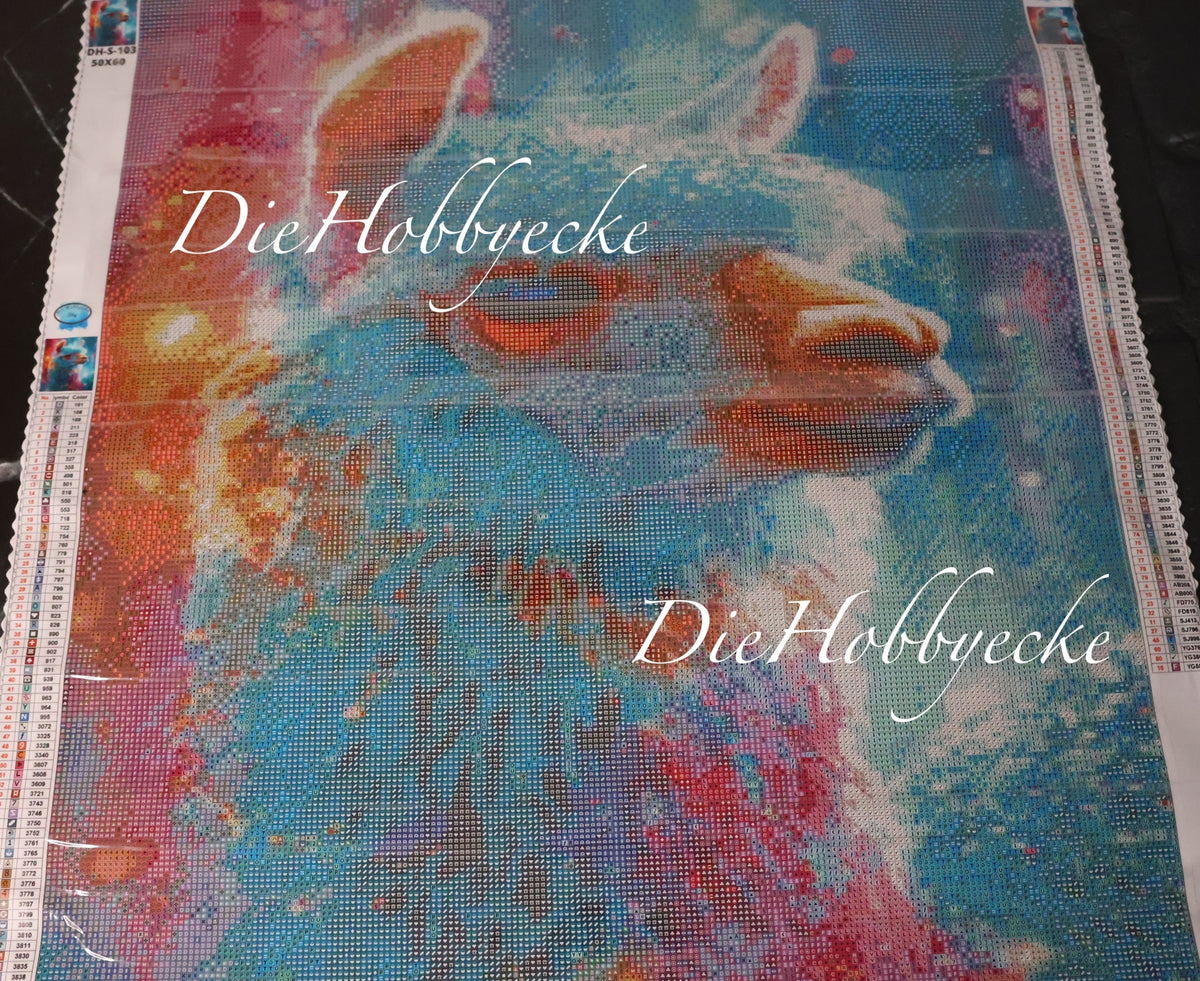 Diamond Painting Bild Lama Johnny