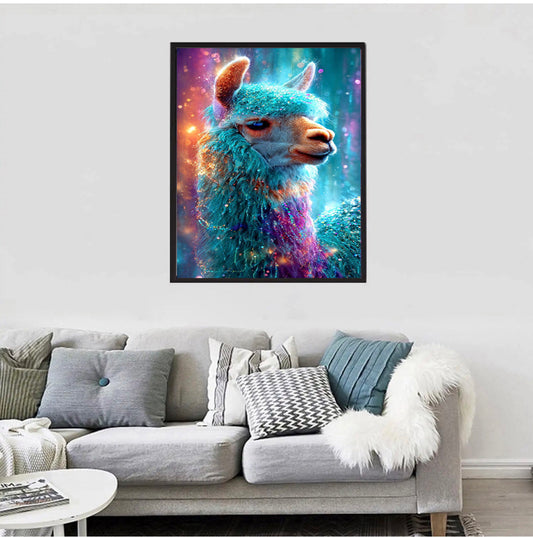 Diamond Painting Bild Lama Johnny