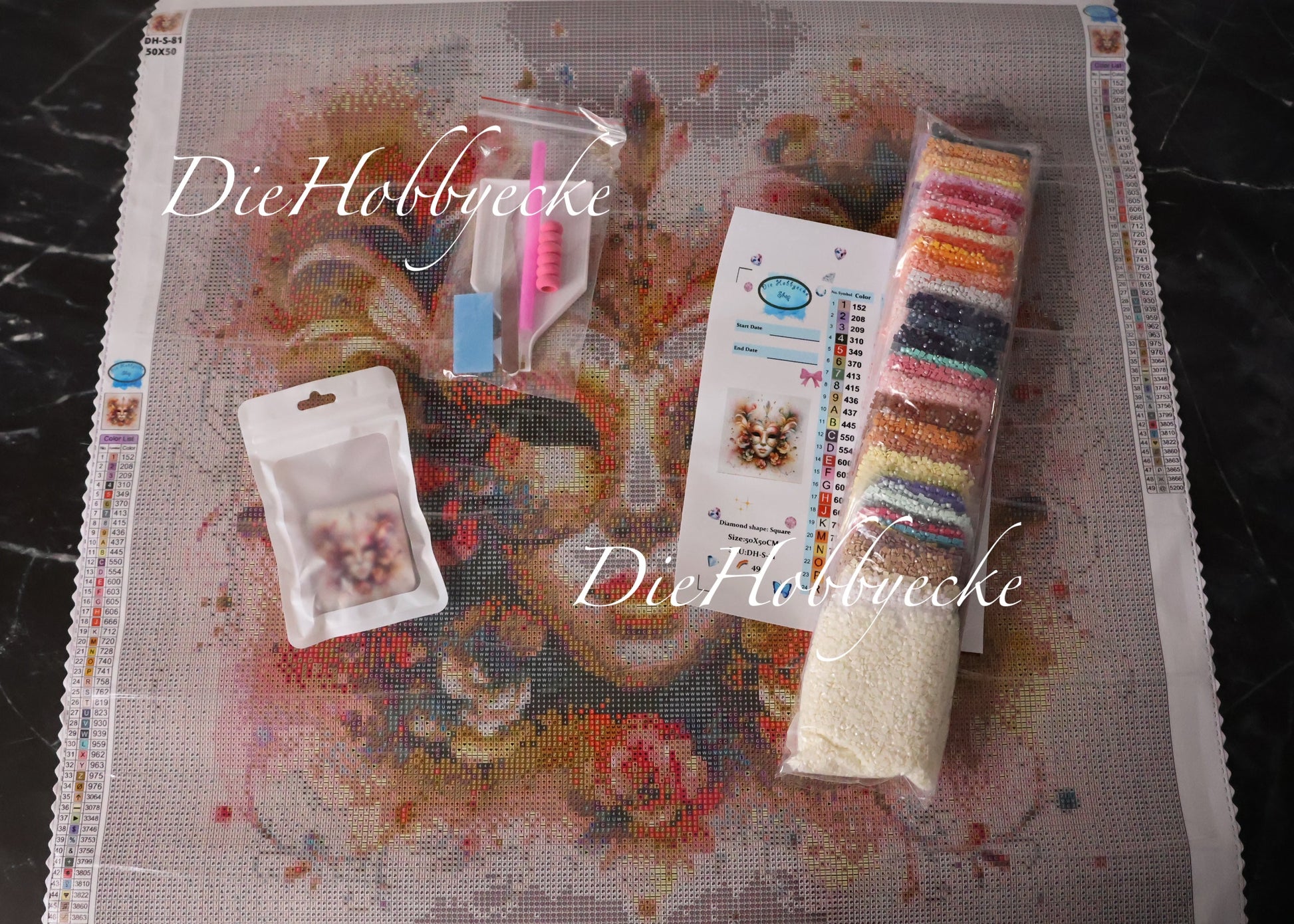 Diamond Painting Bild Maske des Lichts