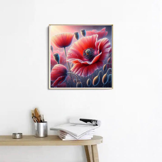 Diamond Painting Bild Mohntraum am Morgen