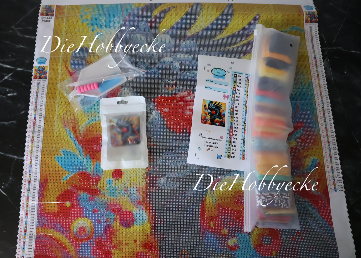 Diamond Painting Bild Kakadu Mr. Filou
