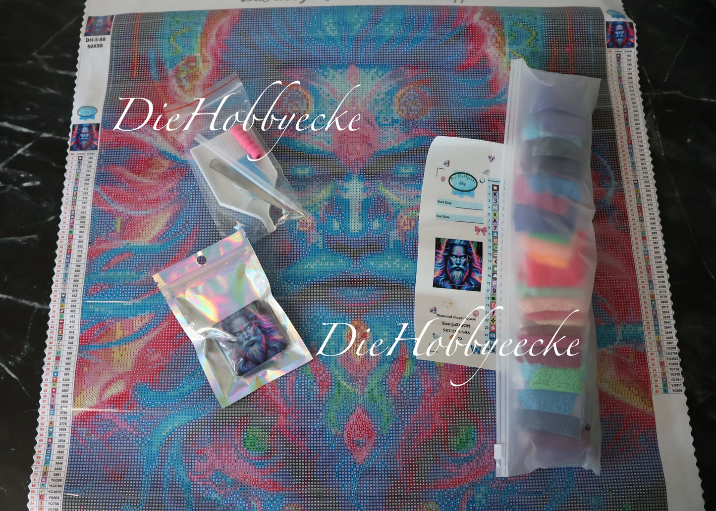 Diamond Painting Bild Zephyros spiritueller Windgeist