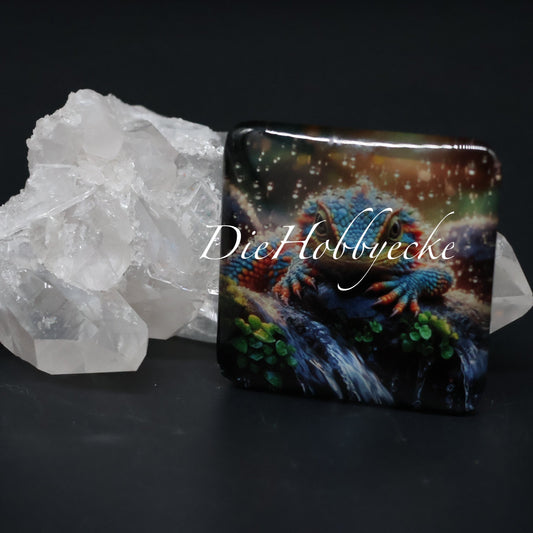 Diamond Painting Cover Minder Salamander Mando im Regen
