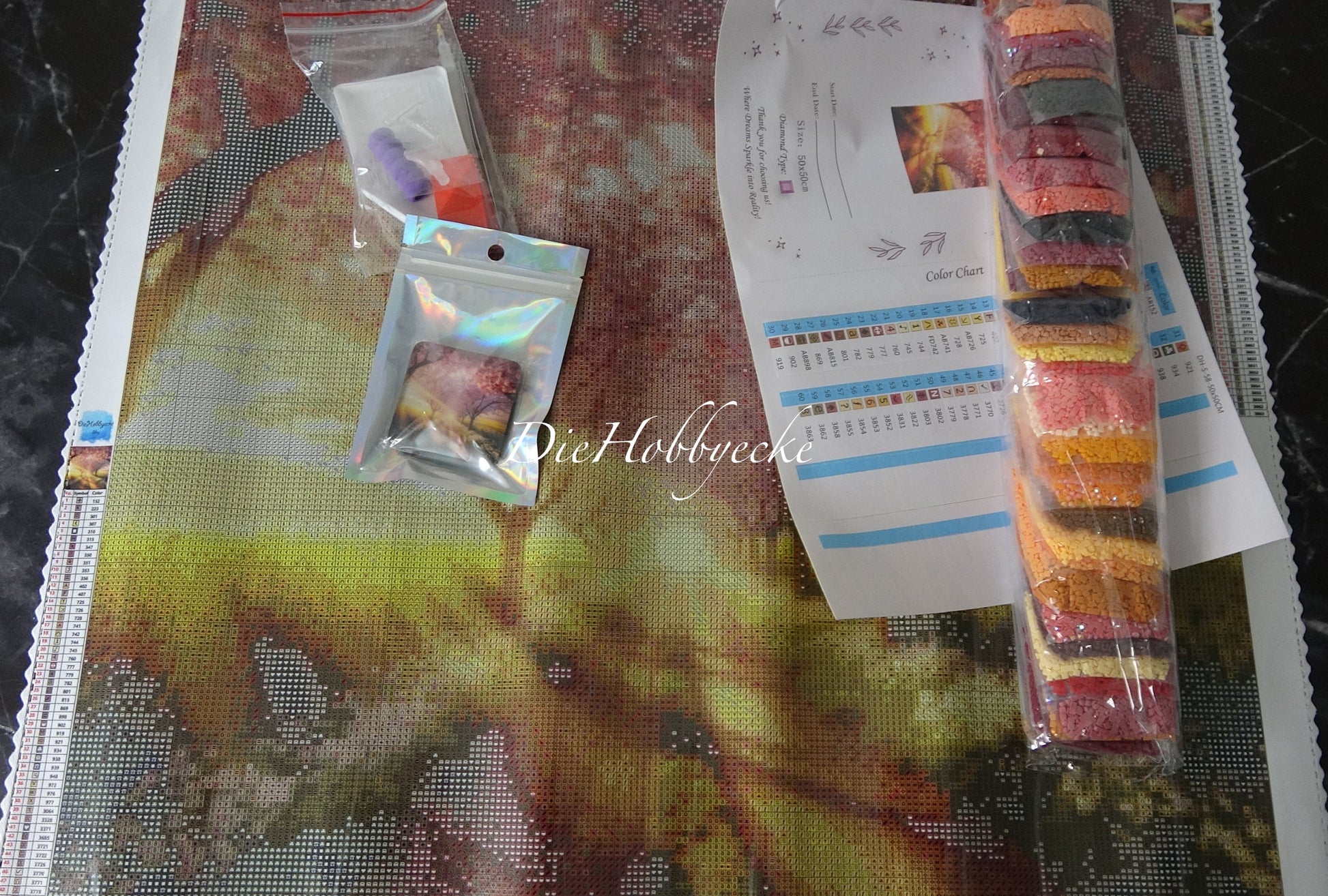 Diamond Painting Bild Sommertraum in Rapsblüte