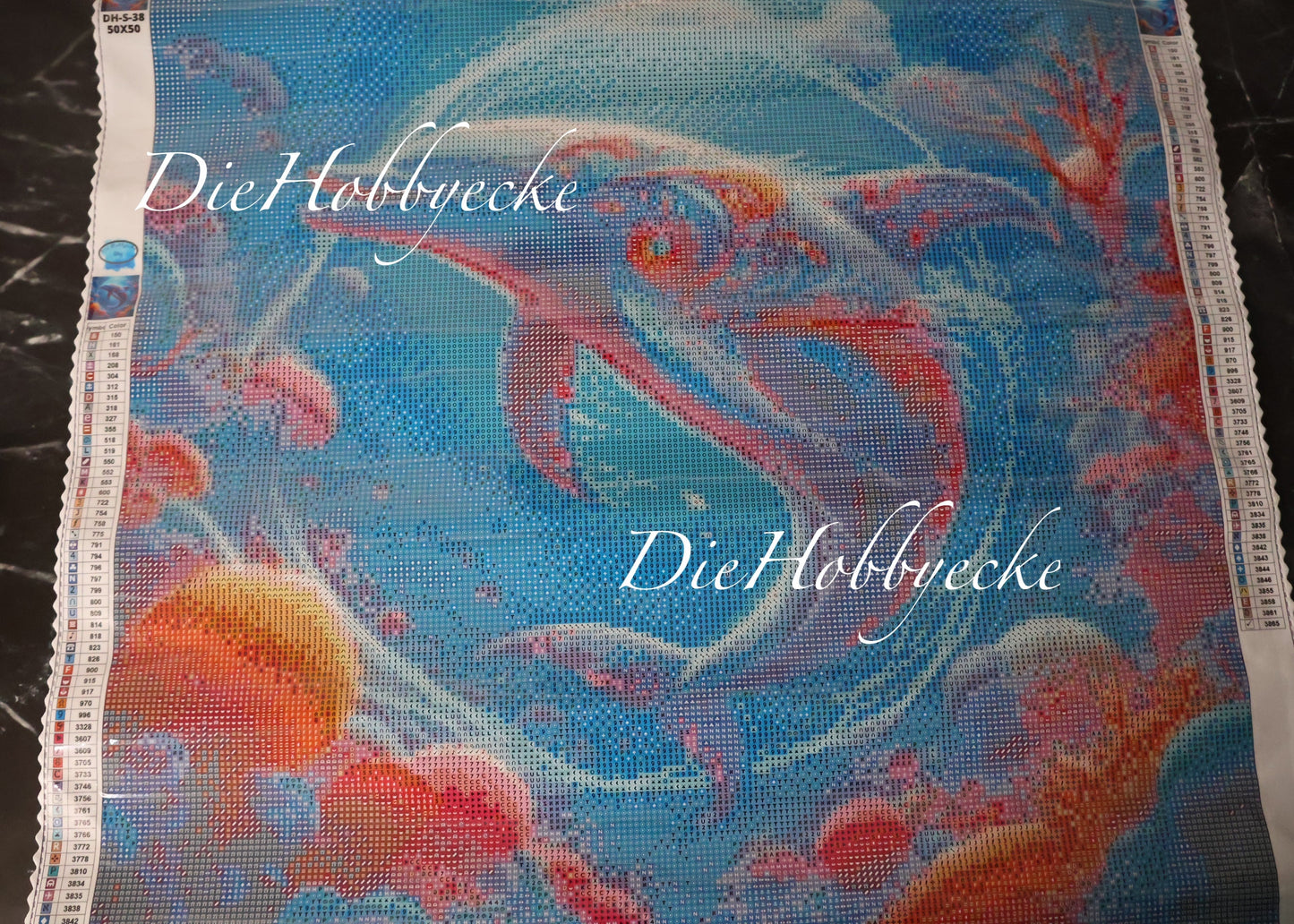 Diamond Painting Künstlerbild Tattoo-Delfin