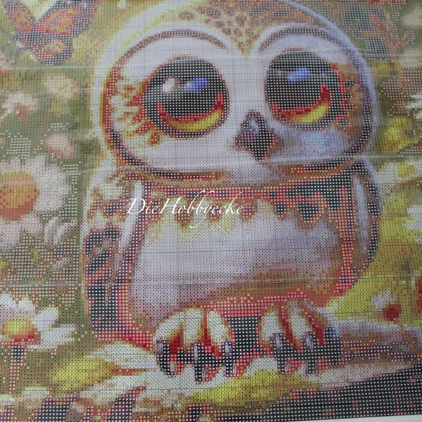 Diamond Painting KI-Künstlerbild Zwergohr Eule