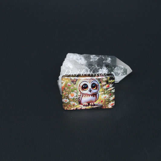Diamond Painting Kühlschrankmagnet Zwergohr Eule