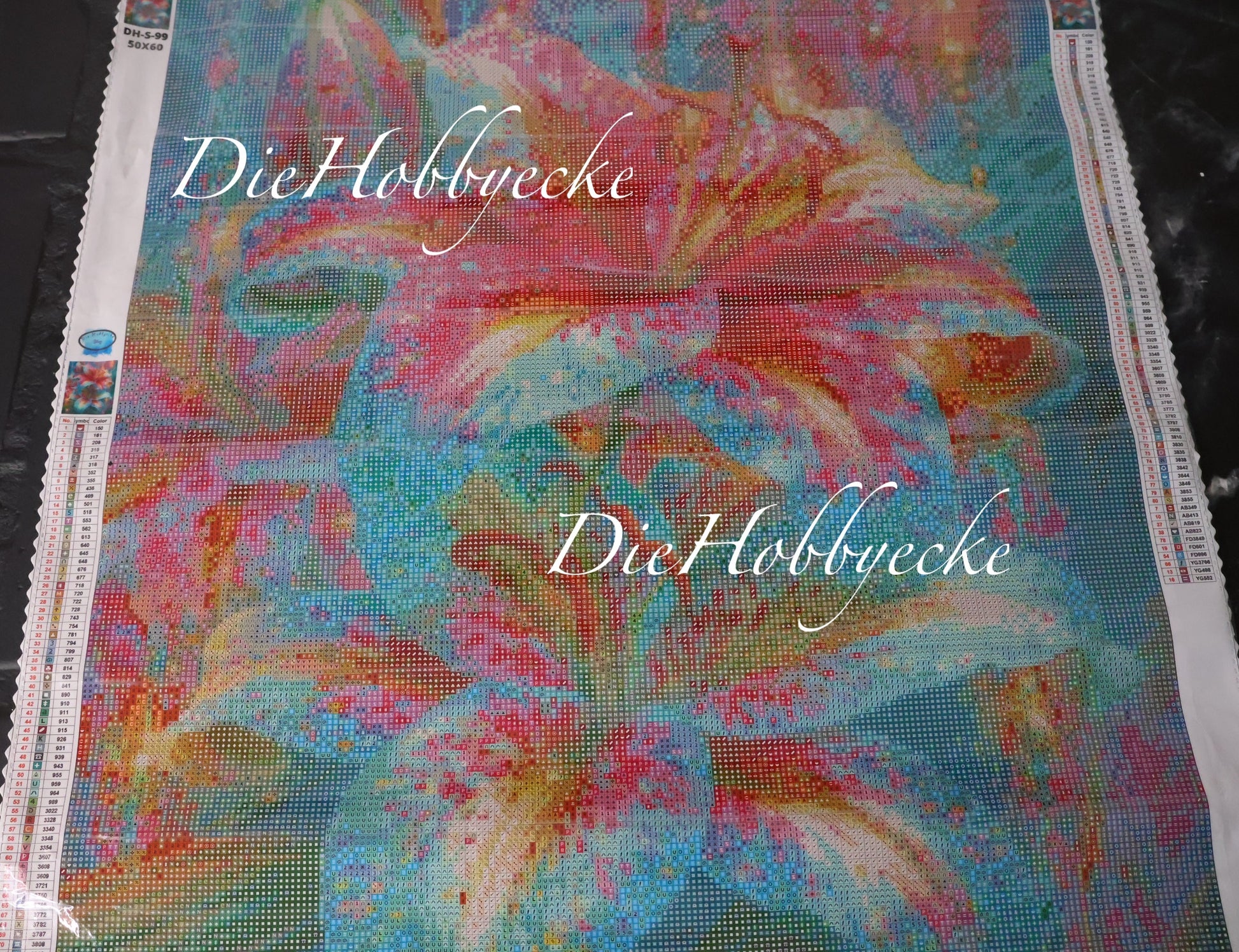 Diamond Painting Bild Lilien im Farbrausch