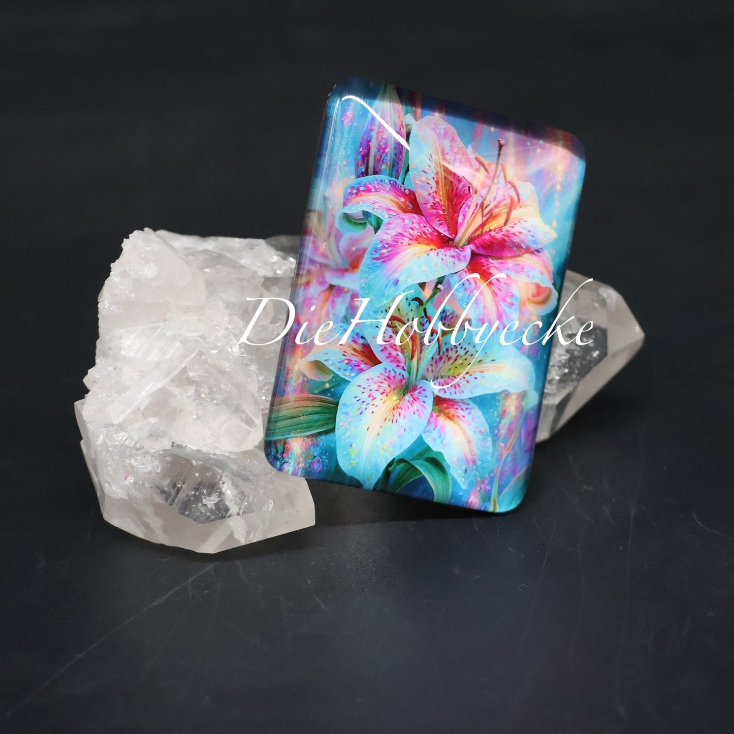 Diamond Painting Cover Minder Lilien im Farbrausch