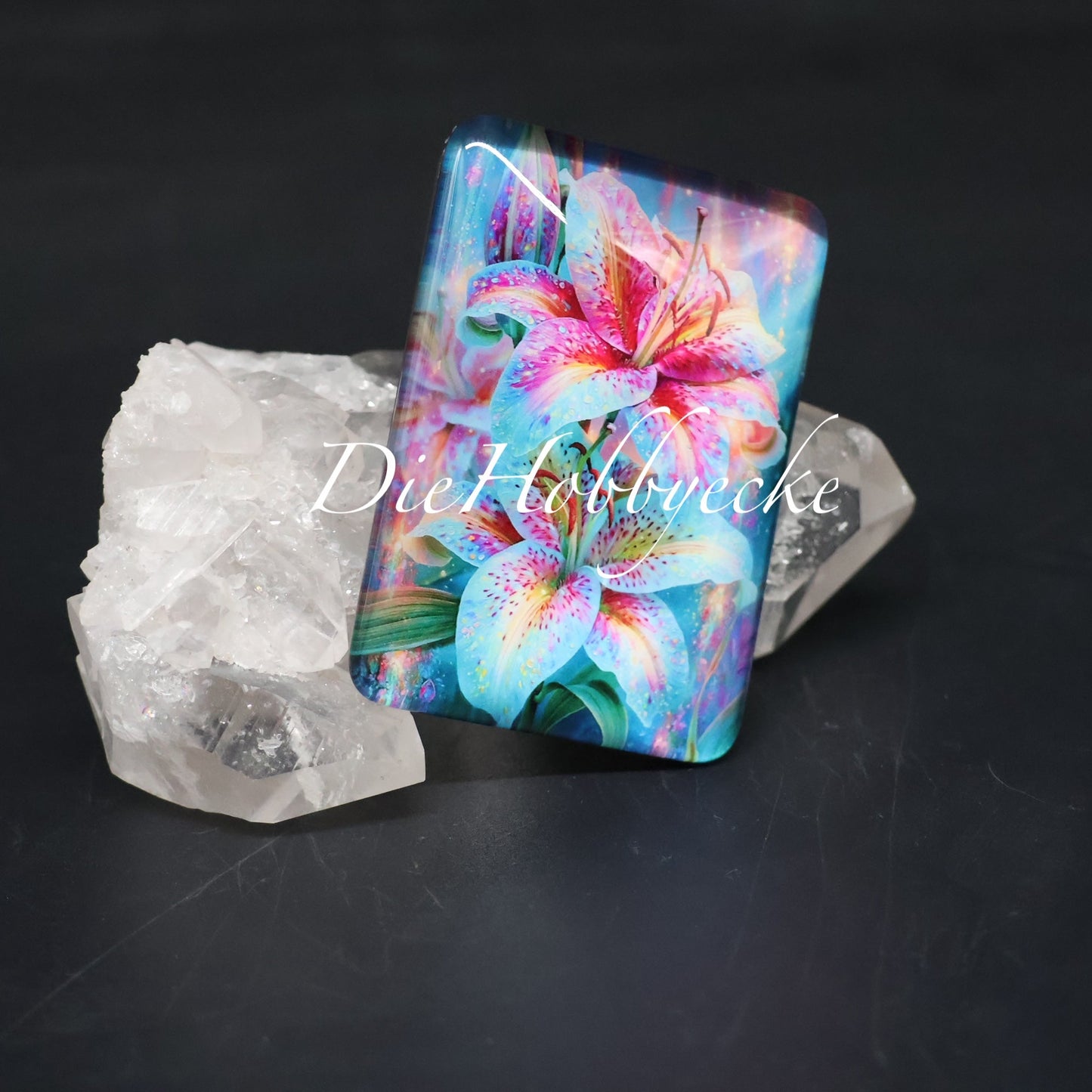 Diamond Painting Cover Minder Lilien im Farbrausch