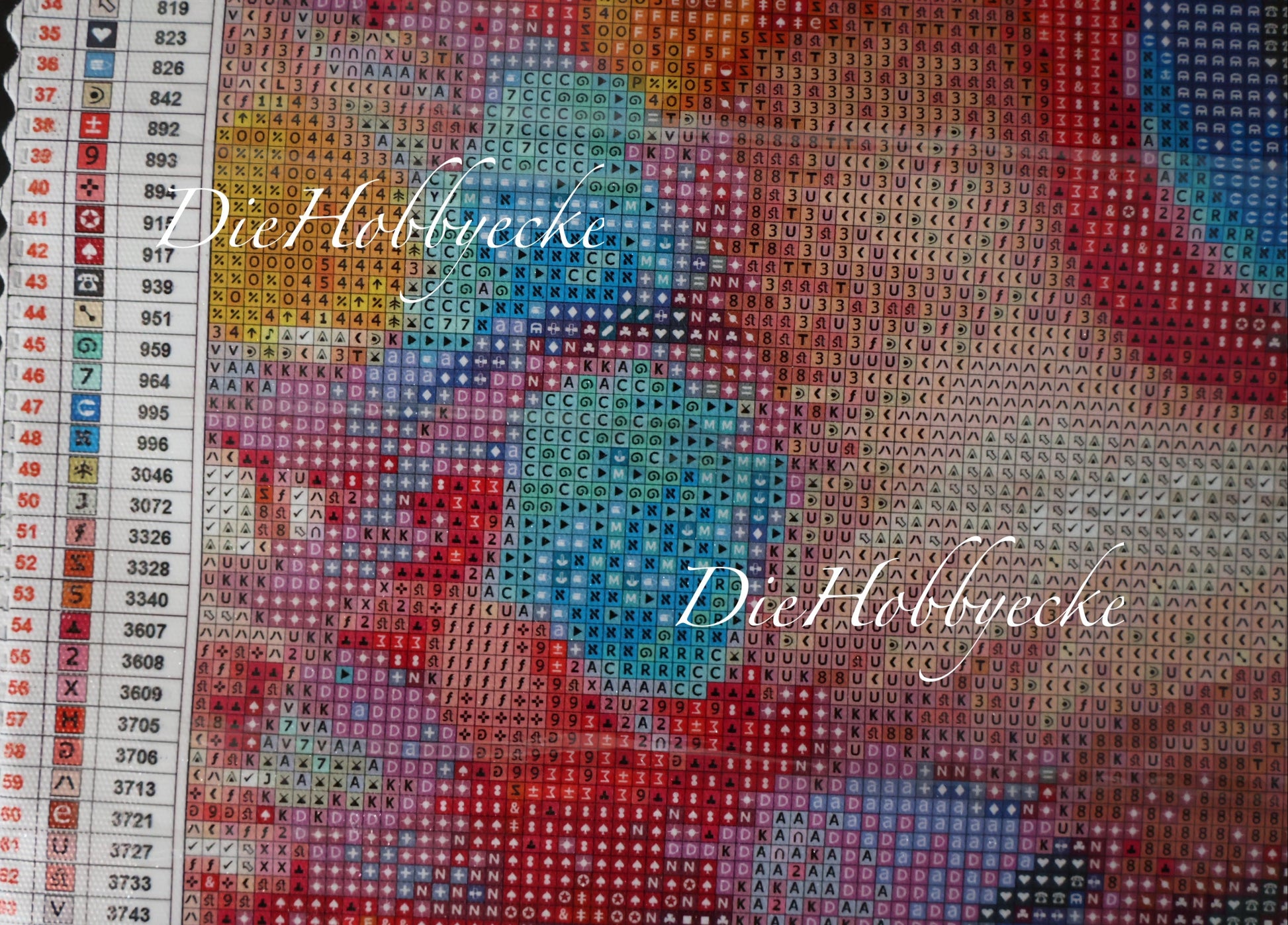 Diamond Painting Bild Iggy, das buntes Igelchen