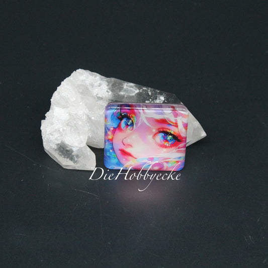 Diamond Painting Cover Minder buntes Maedchen