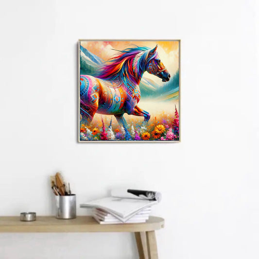 Diamond Painting Bild Aurora, ein Pferd voller Farbe