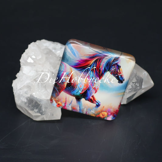 Diamond Painting Cover Minder Aurora, ein Pferd voller Farbe