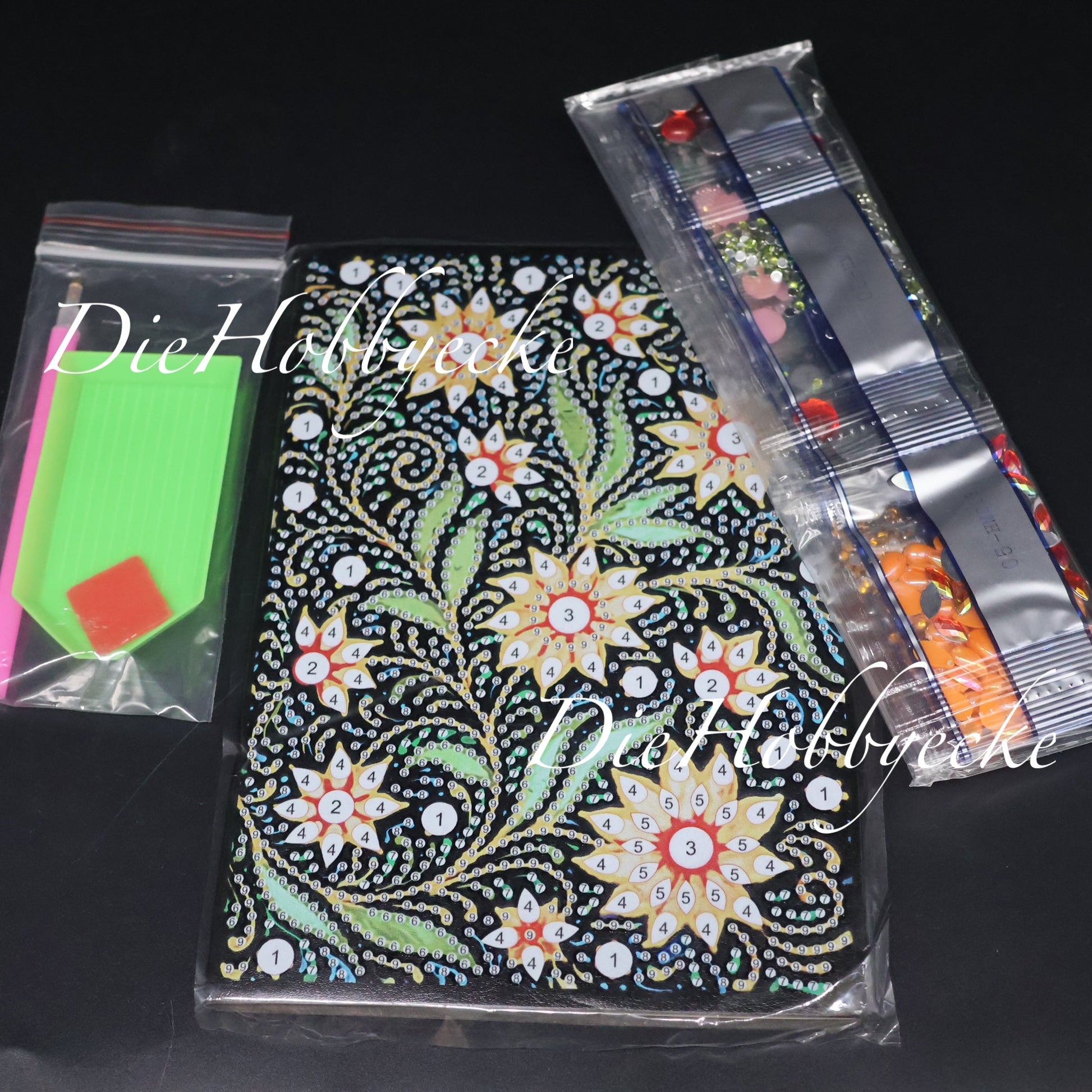 Diamond Painting Notizheft mit tollen Blumen