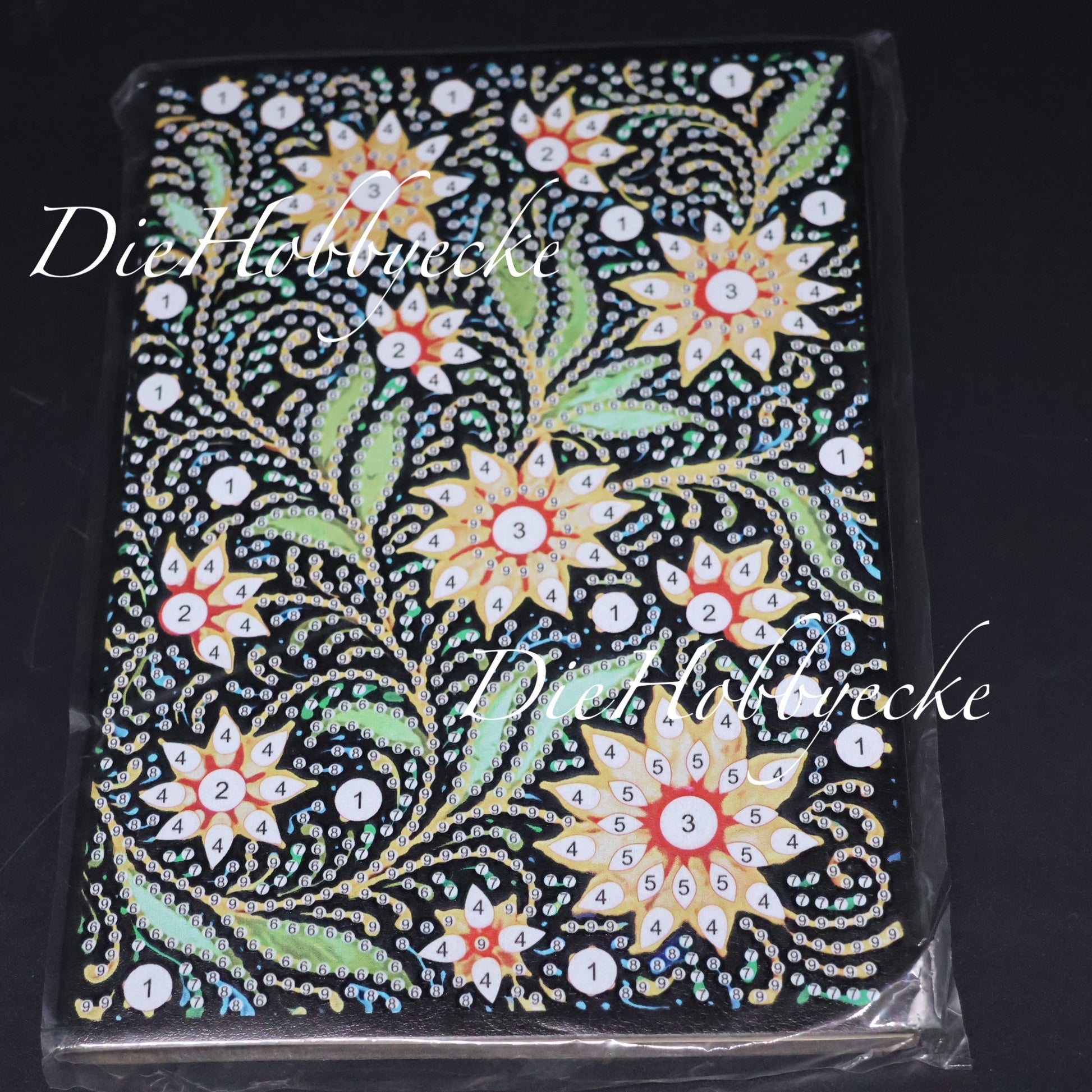 Diamond Painting Notizheft mit tollen Blumen