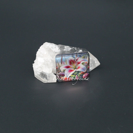 Diamond Painting Kühlschrankmagnet Lilie Blume