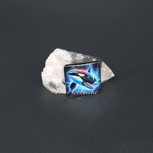 Diamond Painting Kühlschrankmagnet Orca