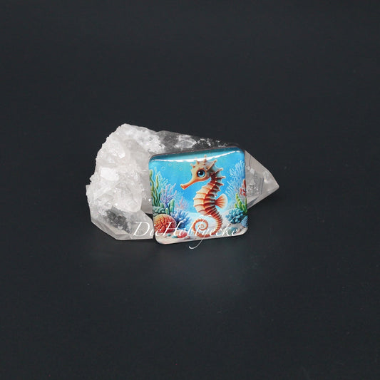 Diamond Painting Kühlschrankmagnet Seepferd