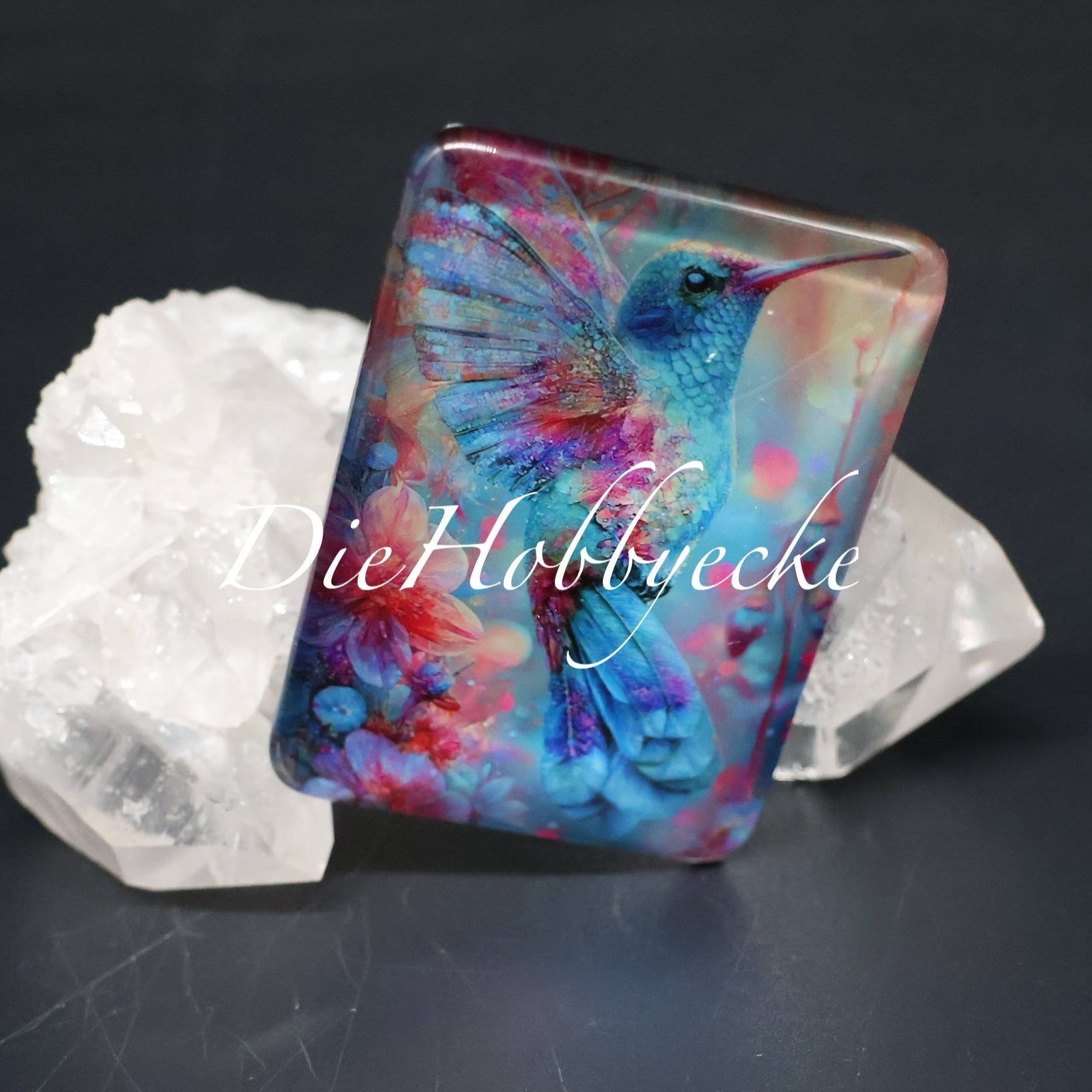 Diamond Painting Cover Minder Magischer Kolibri