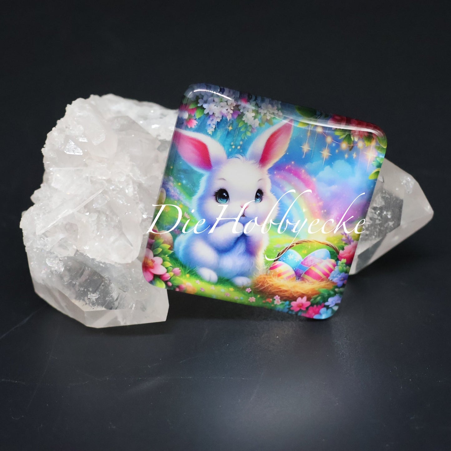 Diamond Painting Cover Minder Osterzauber im Frühlingsgarten