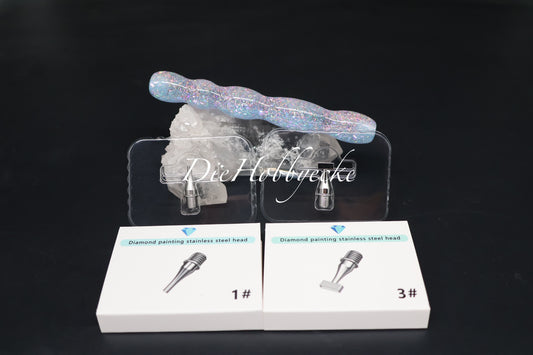 Diamond Painting Aurora Borealis - Glitzer Harz Stift inkl. 2 Edelstahl-Aufsätze