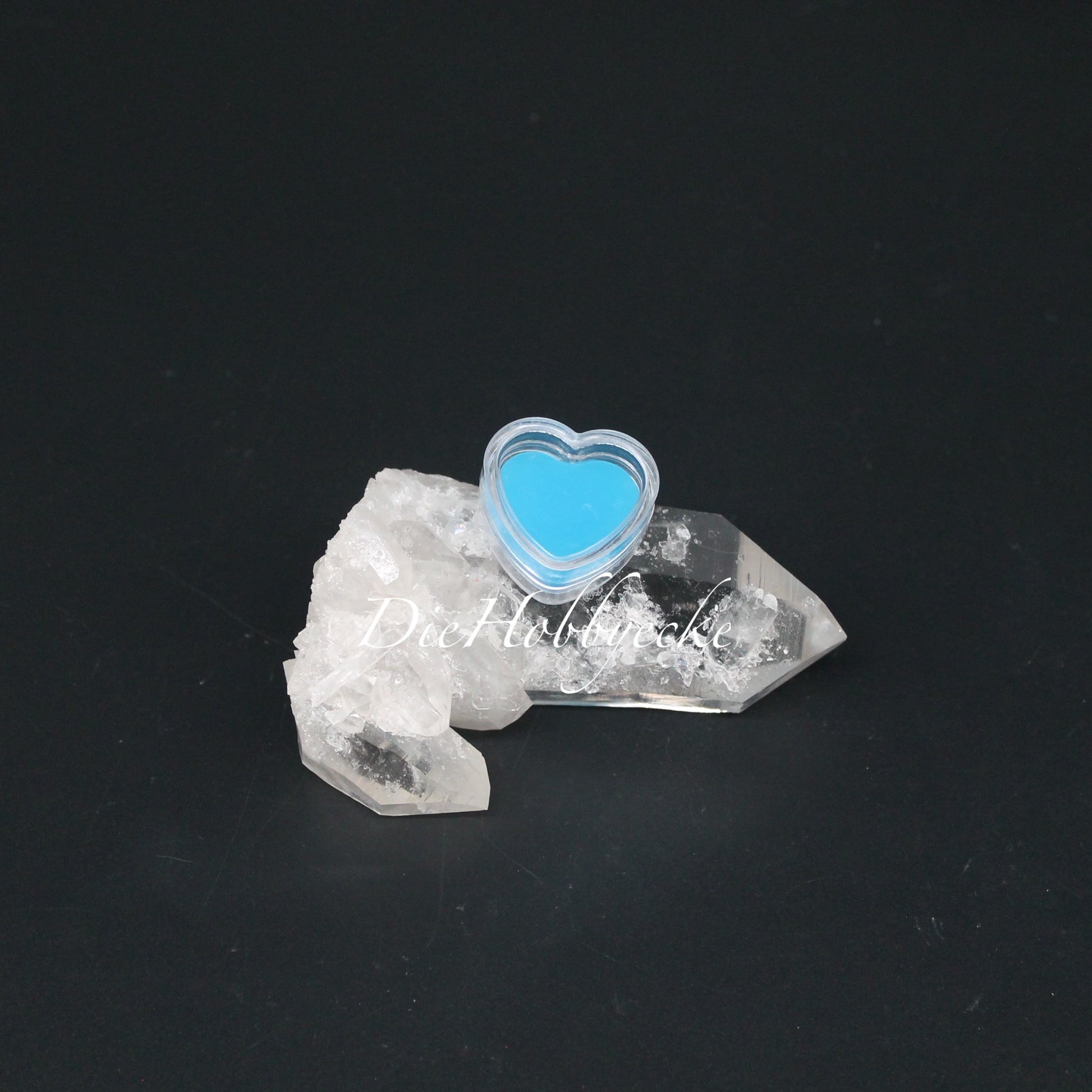 Diamond Painting Herzwachsdose blaues Wachs