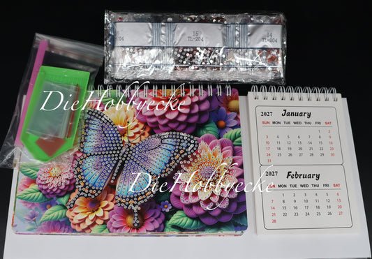 Diamond Painting Kalender 2027 Motiv Schmetterlingen