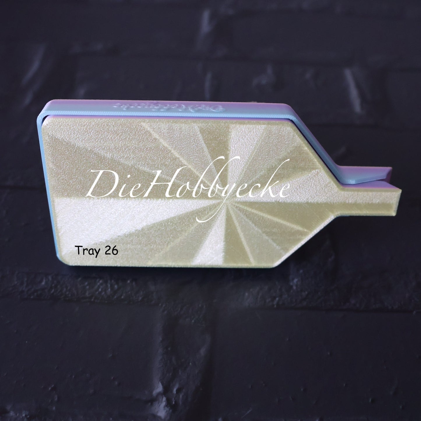 Diamond Painting Glitzer-Schiffchen gelb-regenbogen
