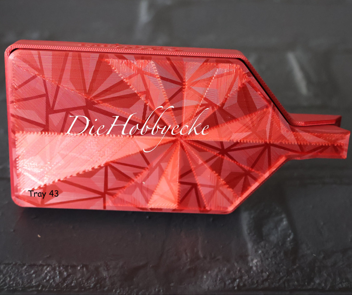 Diamond Painting Glitzer-Schiffchen feuerrot
