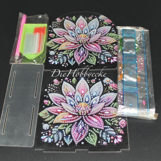 Diamond Painting Serviettenhalter bunte Lilie