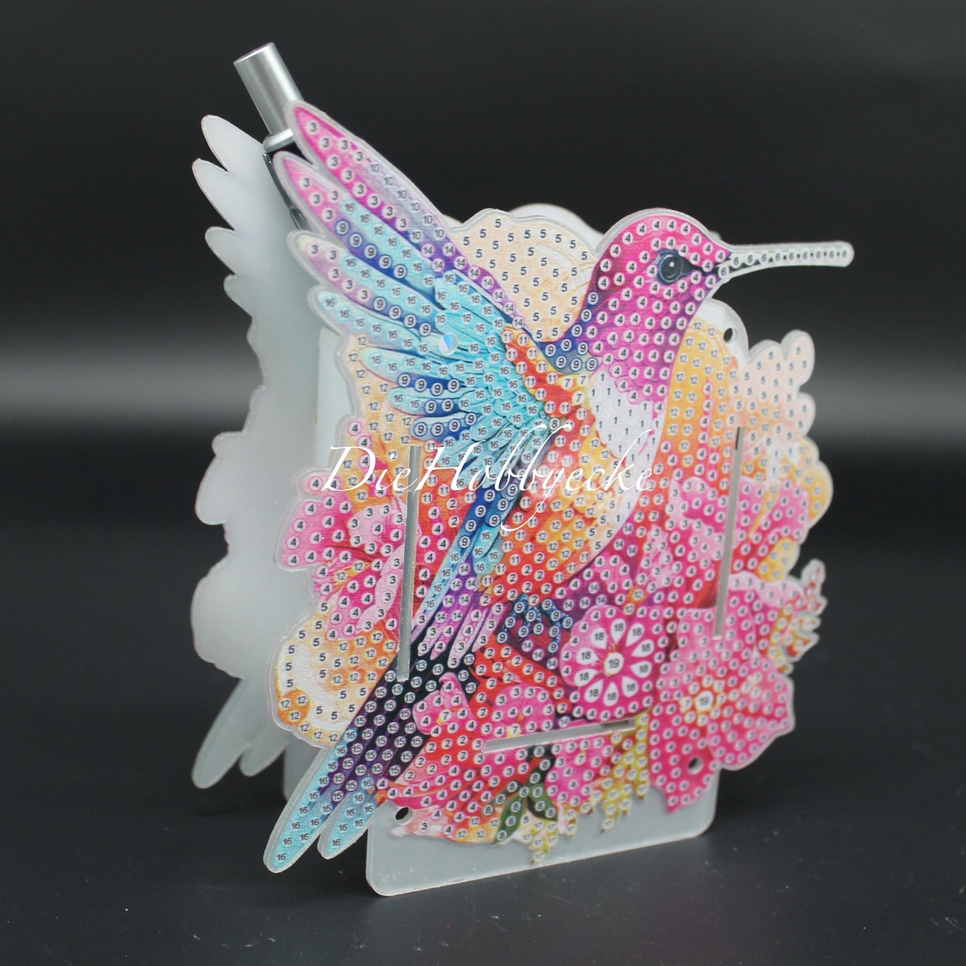 Diamond Painting Stiftehalter Stiftebox bunter Kolibri