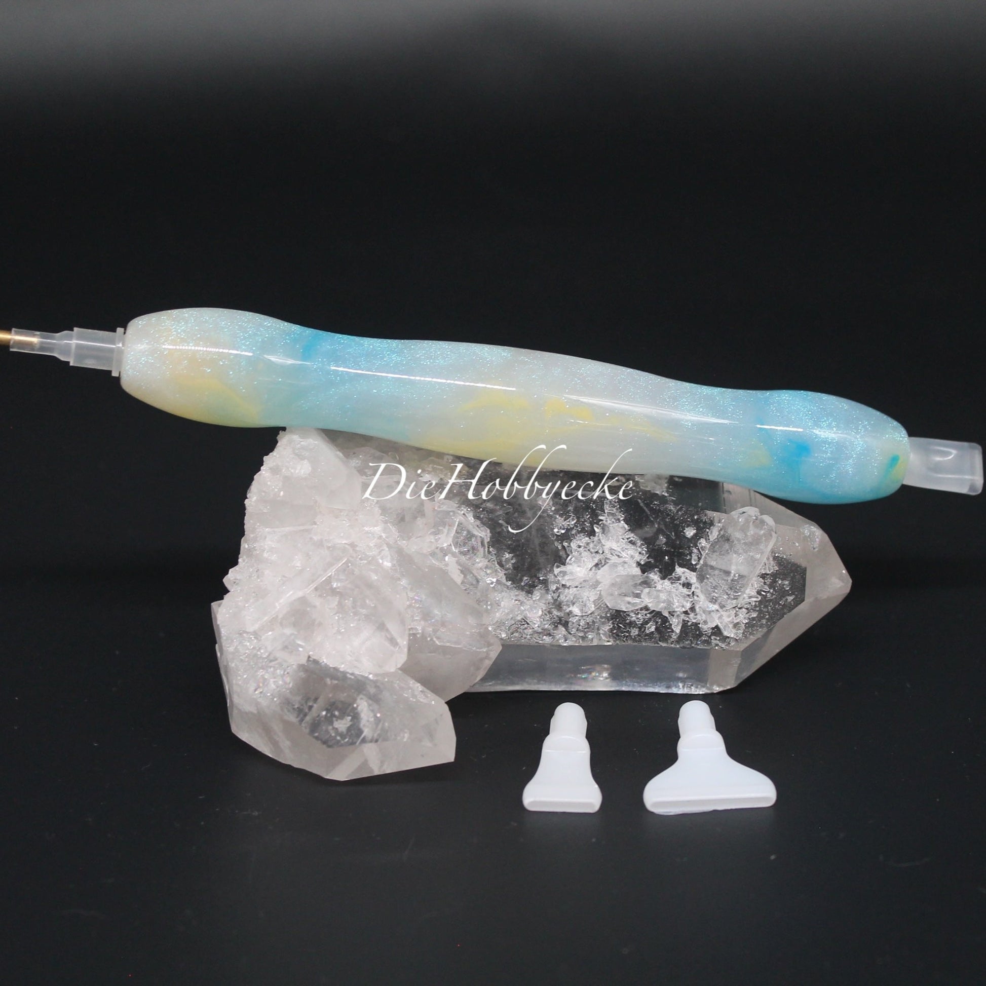 Diamond Painting Harzstifte milchig gelb blau
