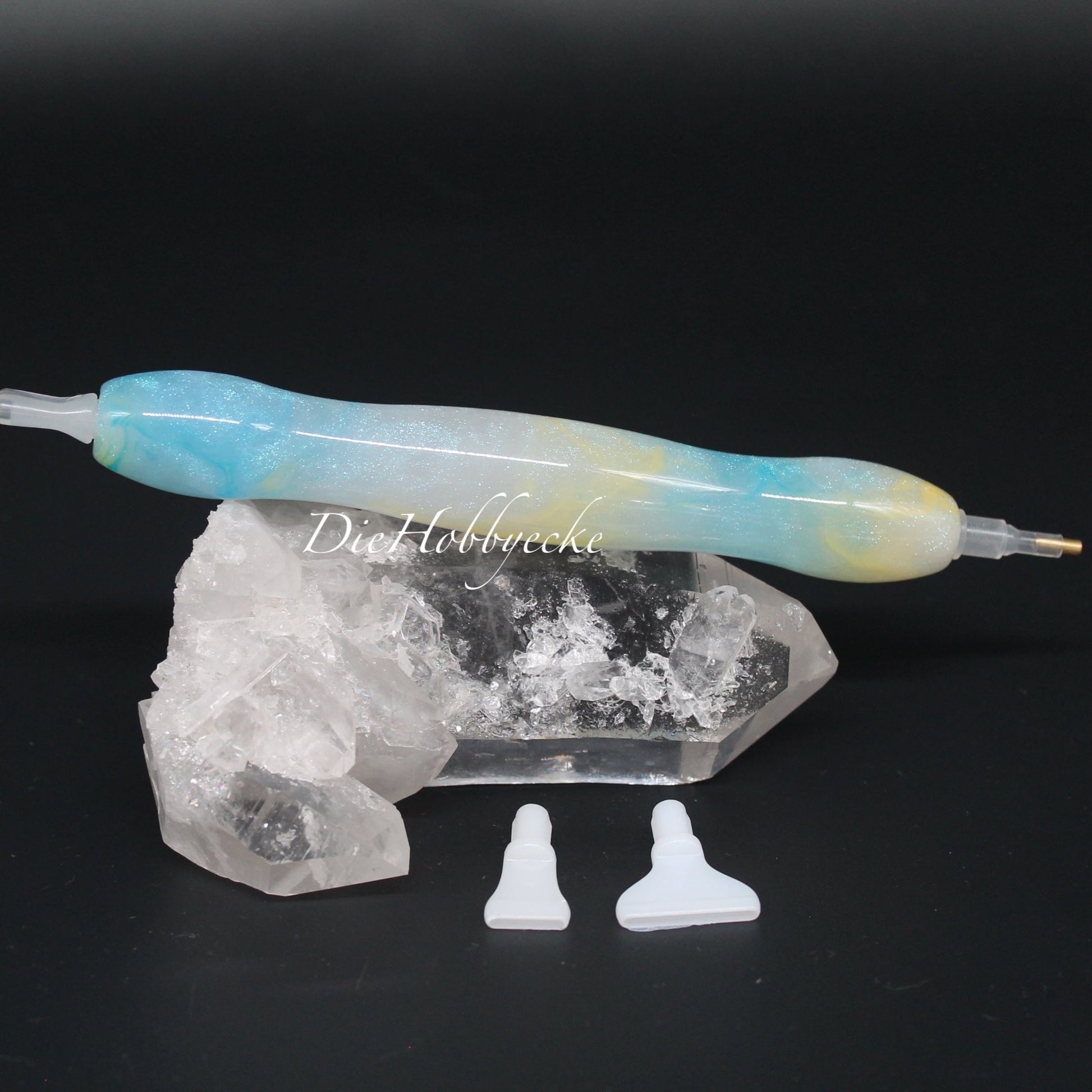 Diamond Painting Harzstifte milchig gelb blau