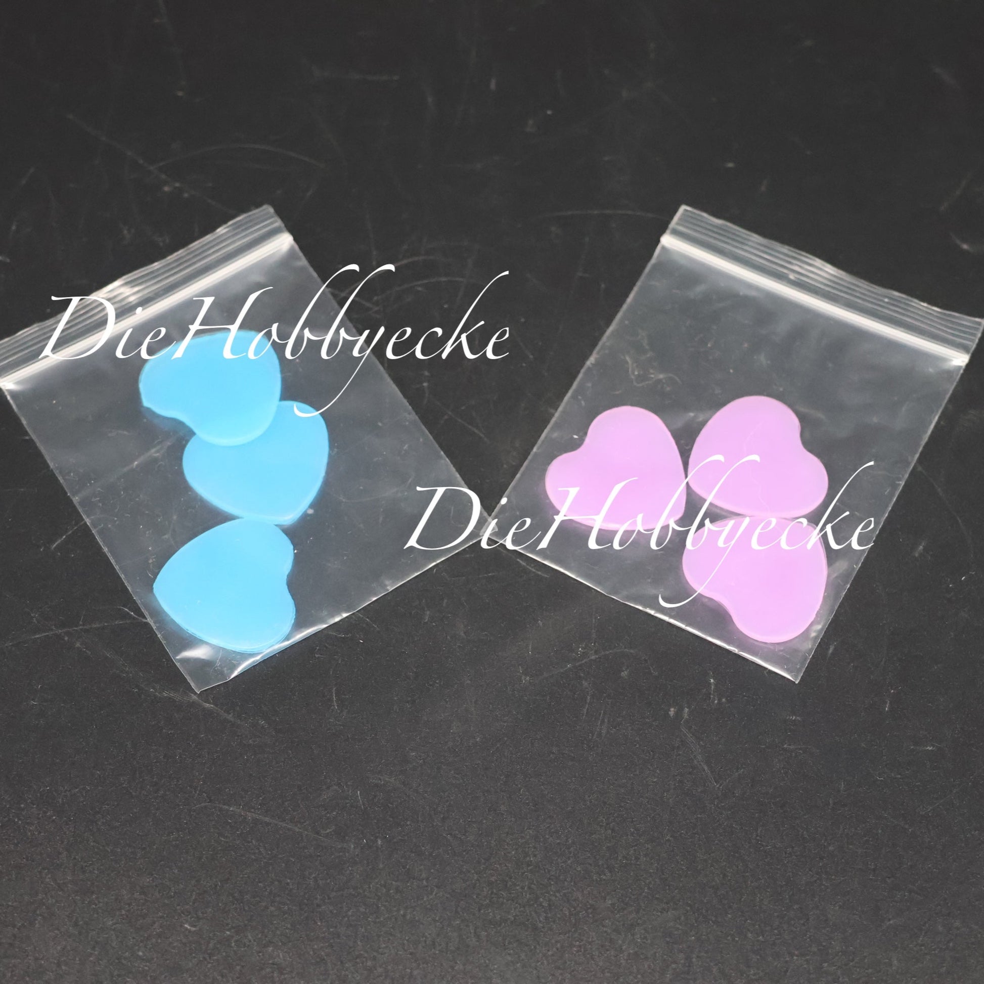 Diamond Painting Nachfüllpack Herzwachs blau+lila