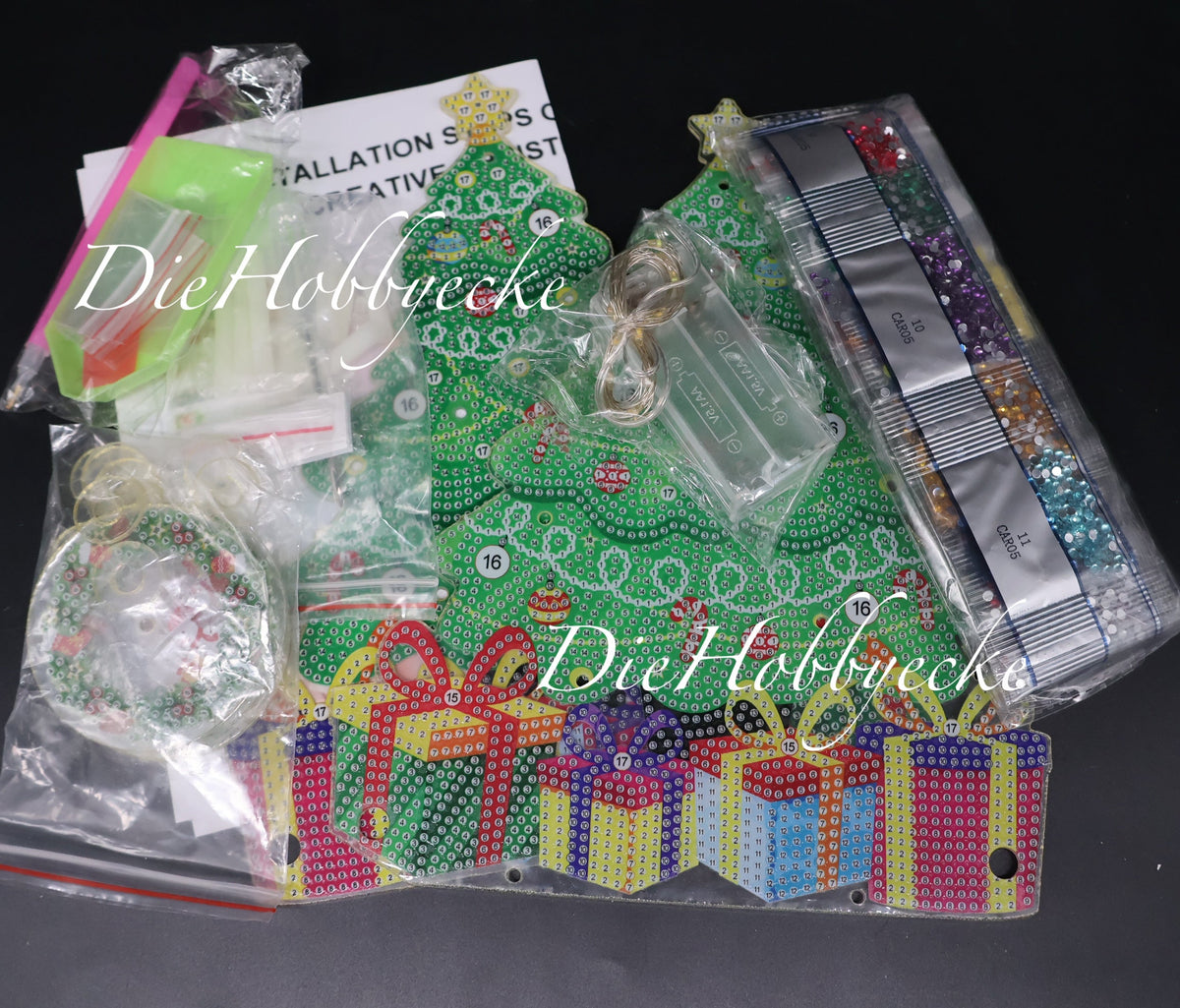 Diamond Painting Weihnachts-Leucht-Auto