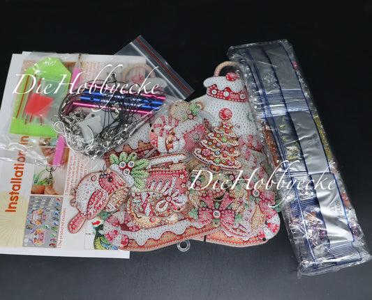 Diamond Painting Weihnachtsglocke Aufhänger