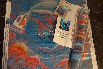 Diamond Painting KI-Künstlerbild Delfin