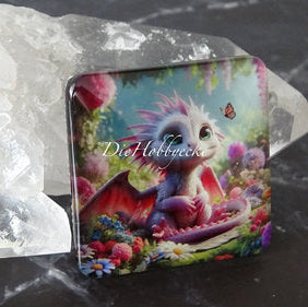 diamond painting Künstlerbild Drache Smiley
