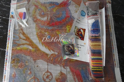 Diamond Painting Ki-Künstlerbild Eule