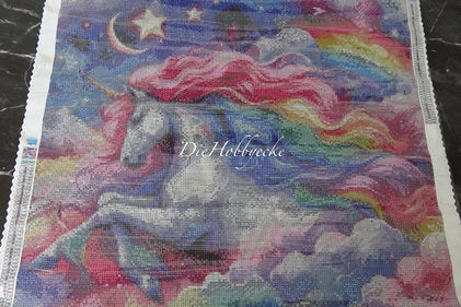 Diamond Painting KI-Künstlerbild buntes Einhorn