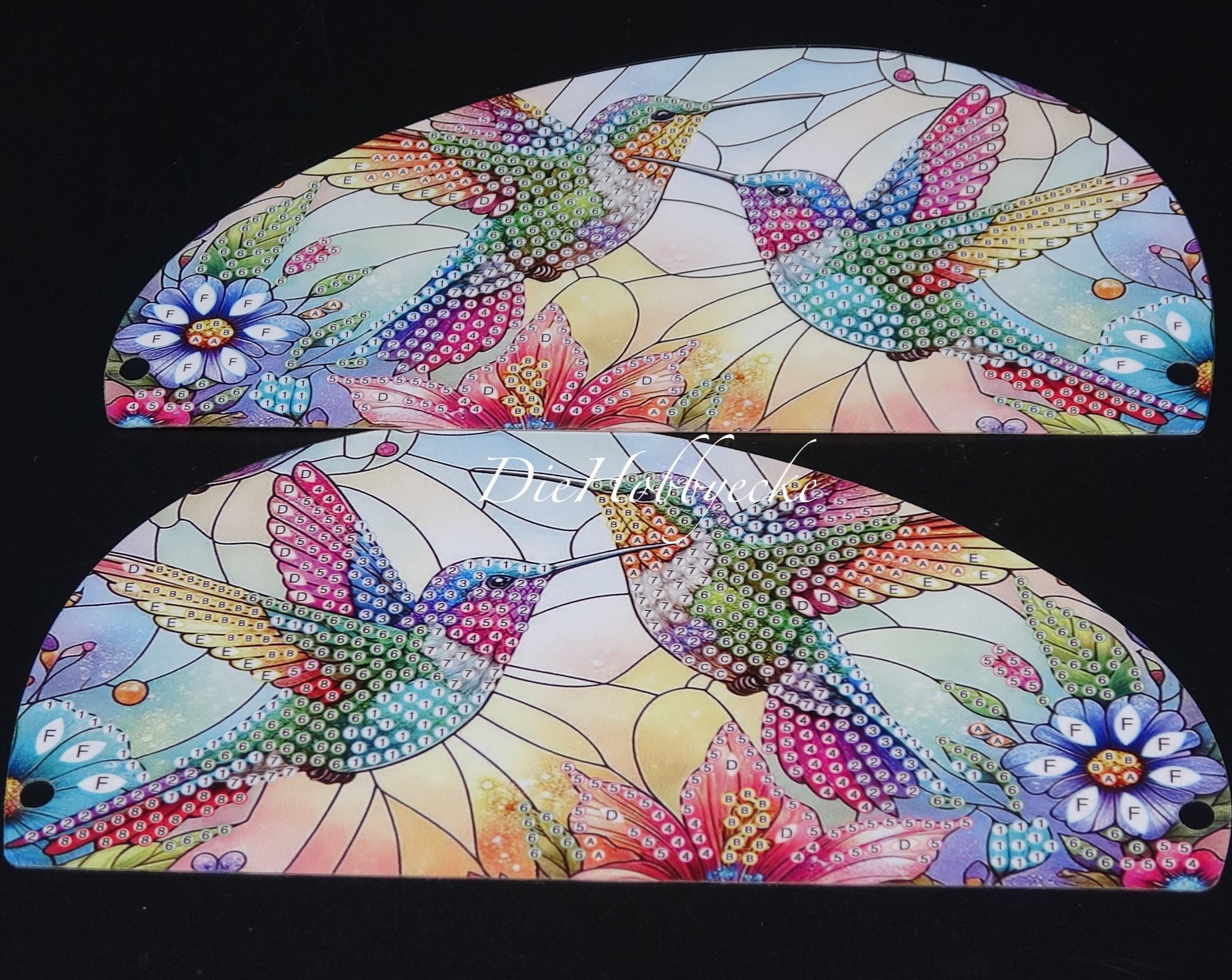 Diamond Painting Halter aus Holz für Stifte&Fernbedienung Motiv Kolibri
