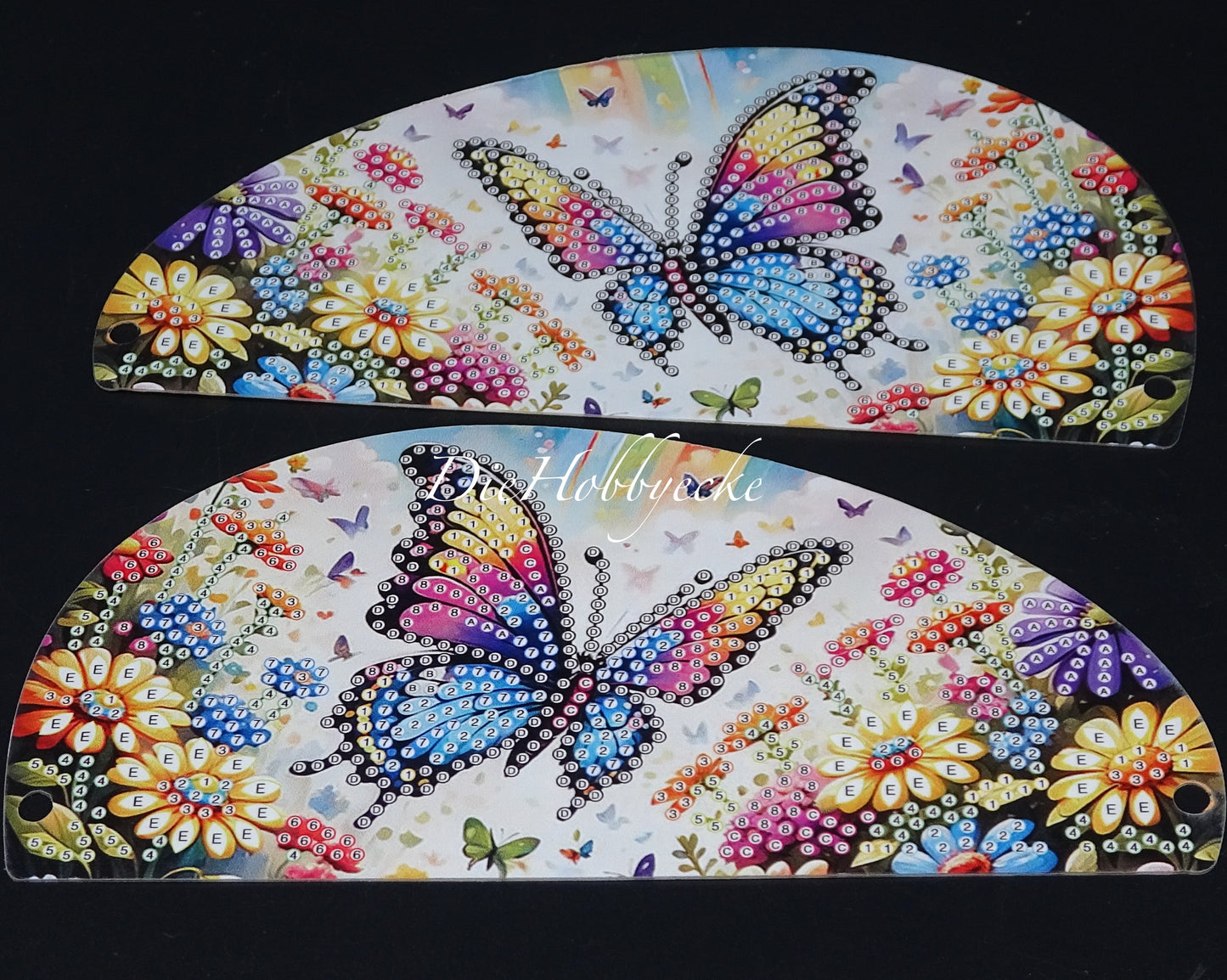 Diamond Painting Halter aus Holz für Stifte&Fernbedienung Motiv Schmetterling