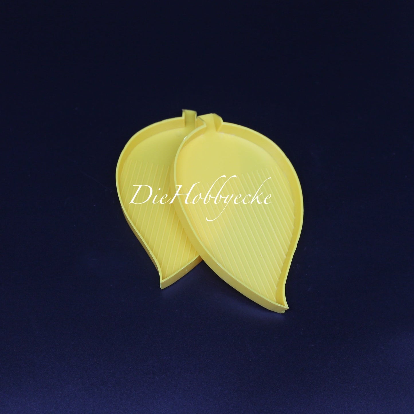 Diamond Painting Schiffchen Blattform gelb