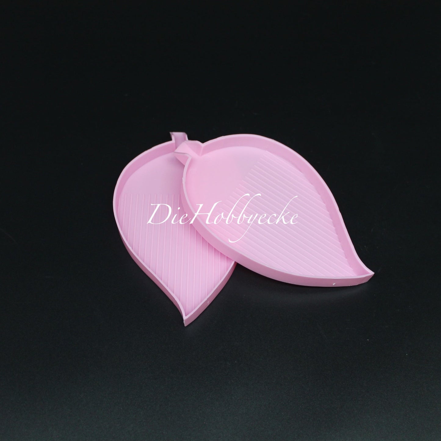 Diamond Painting Schiffchen Blattform rosa