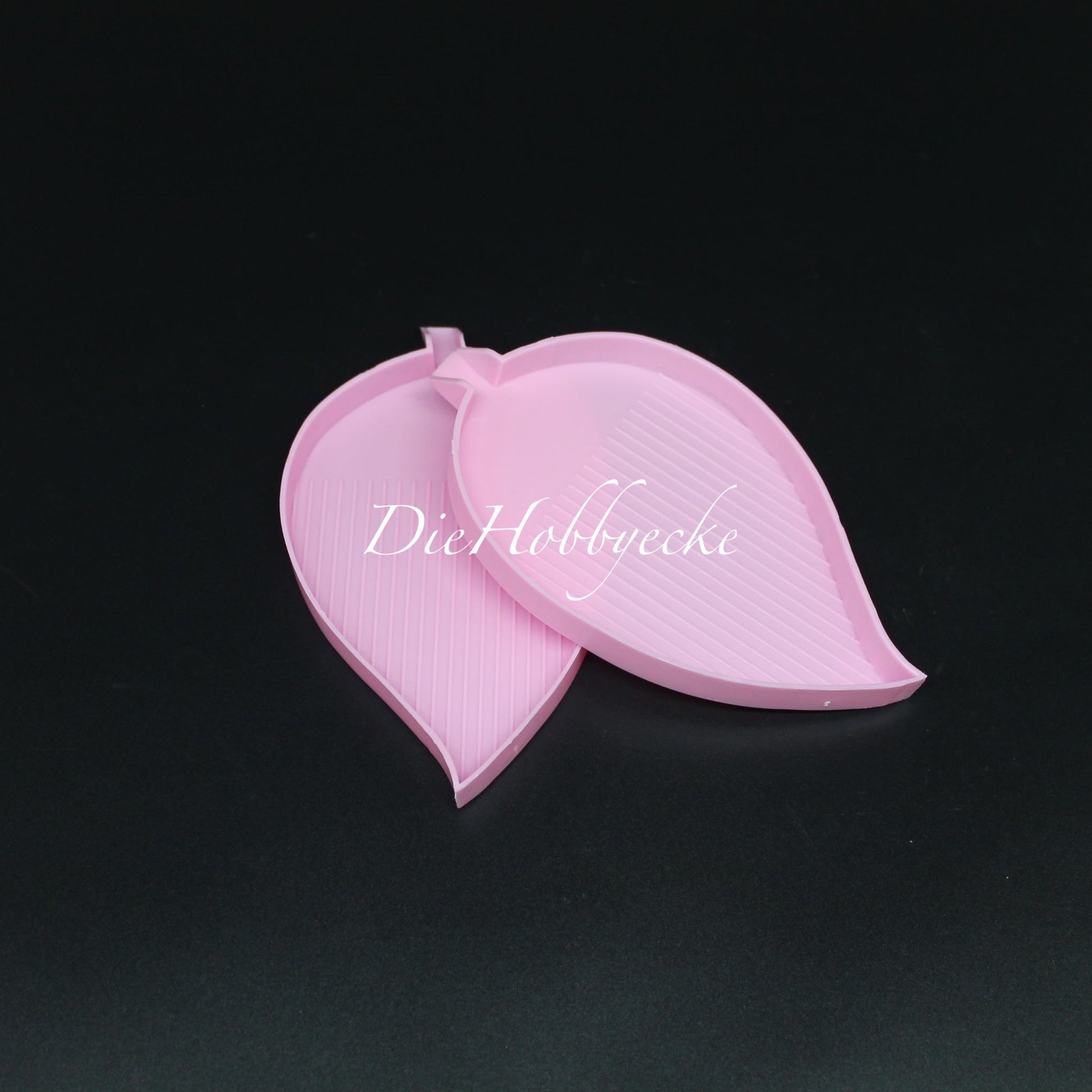 Diamond Painting Schiffchen Blattform rosa